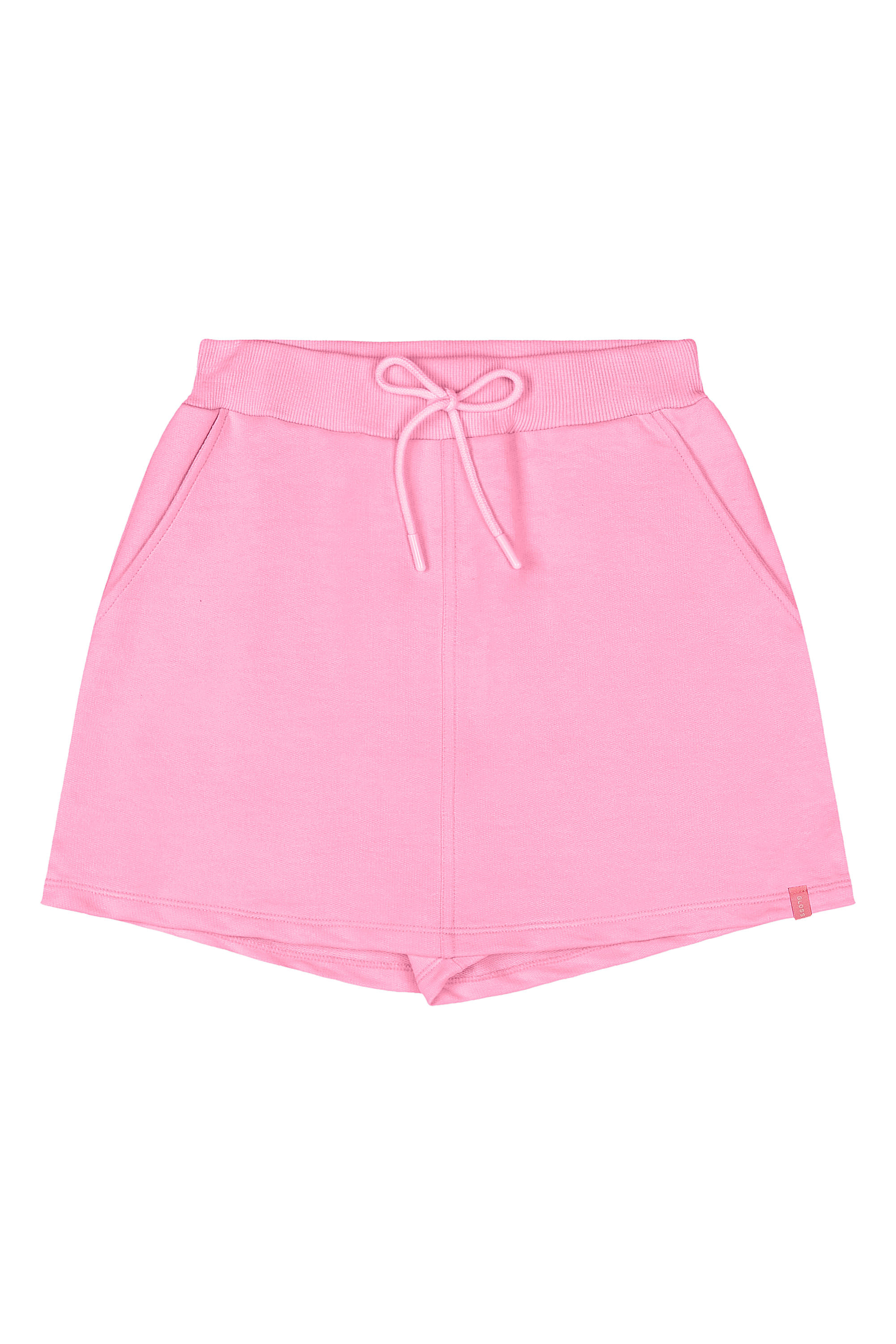 Short-Saia Básico Juvenil em Moletom para Menina (Rosa) Gloss