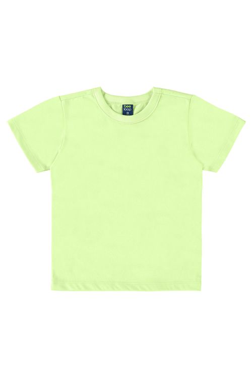 Camiseta em Meia Malha para Menino (Verde Claro) Bee Loop