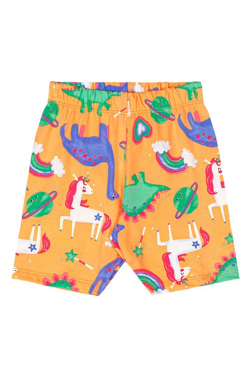 Bermuda Ciclista Infantil Feminina em Cotton (Laranja) Quimby