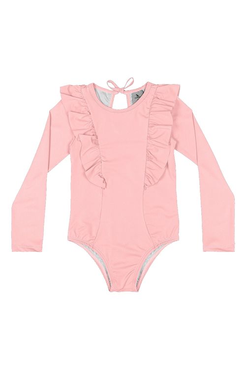 Maiô Infantil Manga Longa FPS 50+ com Forro (Rosa) Quimby