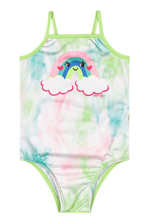 Maiô Infantil Em Malha UV DRY com Forro Em Microfibra (Verde Claro) Quimby