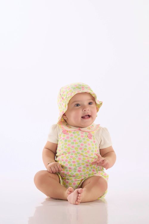 Bucket Hat Bebê Unissex em Suedine Comfy (Off White) Up Baby