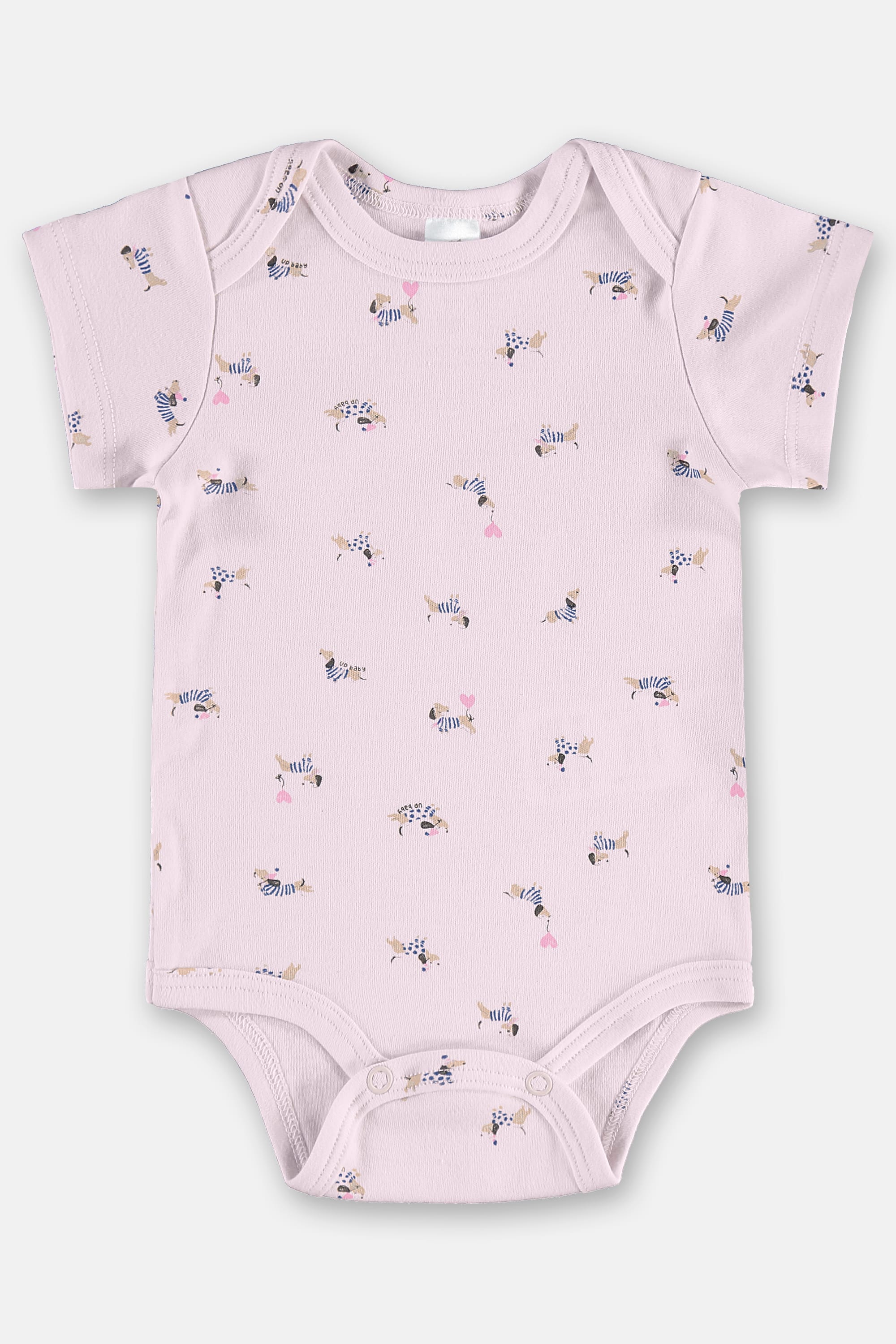 Body para Bebê Menina em Suedine Essentials (Rosa Claro) Up Baby