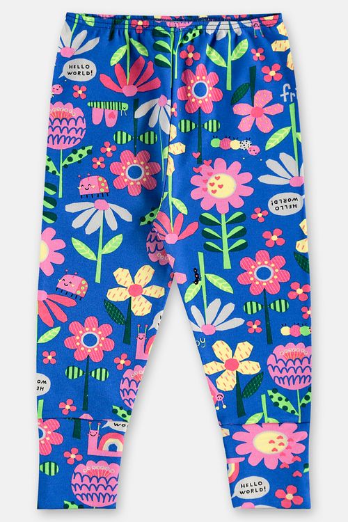 Calça em Suedine Essentials para Bebê Menina (Azul) Up Baby