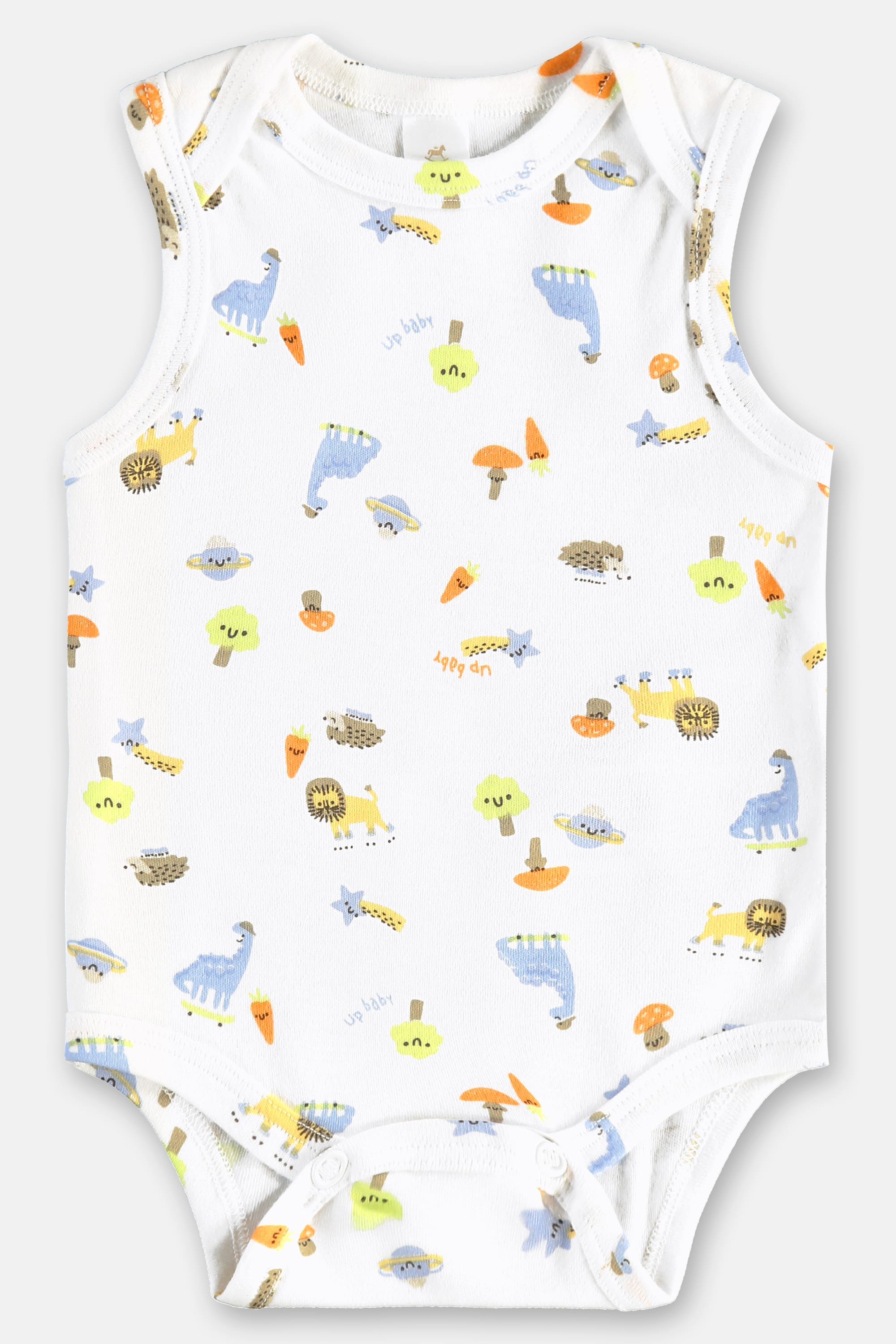 Body Regata em Suedine Essentials para Bebê Menino (Branco) Up Baby