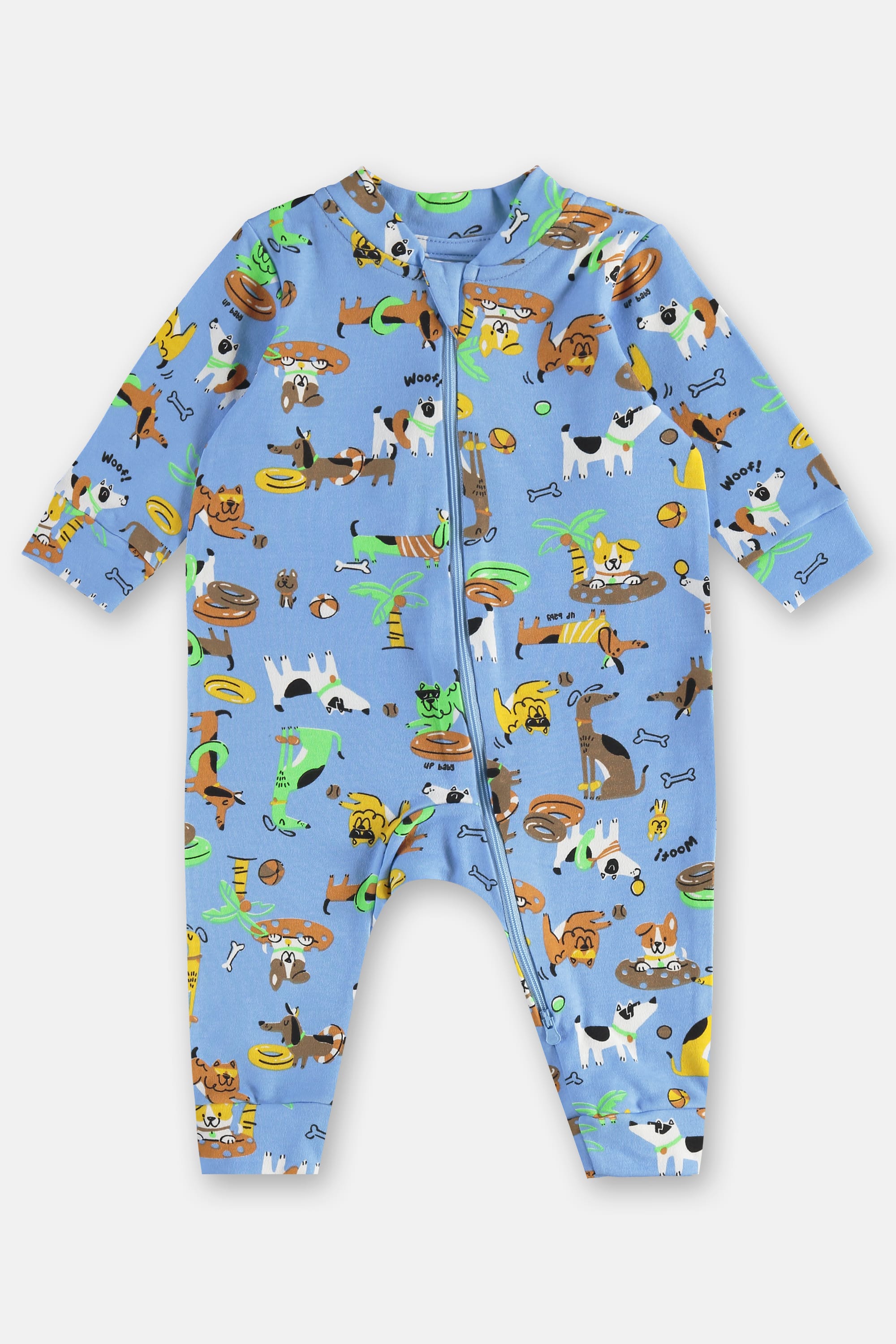 Macacão para Bebê Menino em Suedine Essentials (Azul) Up Baby