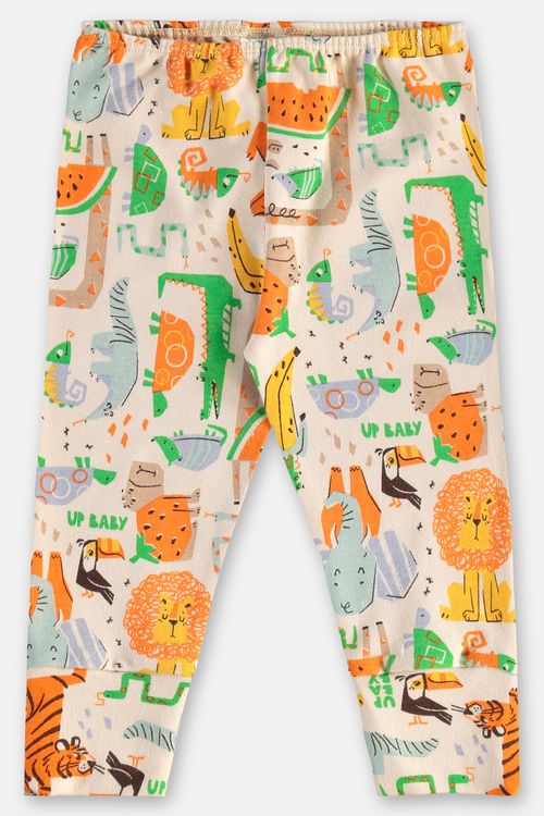 Calça para Bebê Menino em Suedine Essentials (Bege) Up Baby