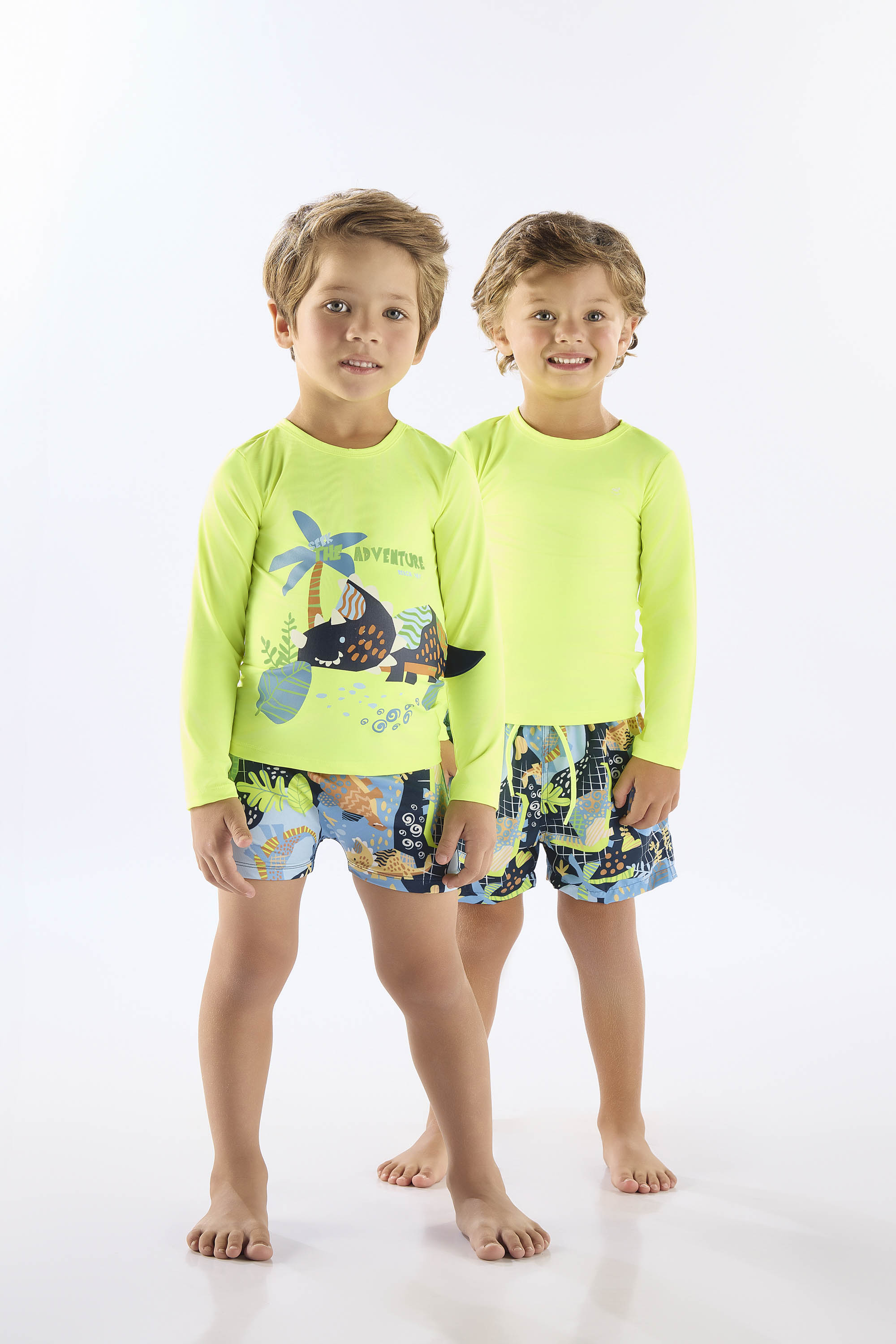 Short de Praia Infantil em Microfibra Forrada (Azul Marinho) Up Baby
