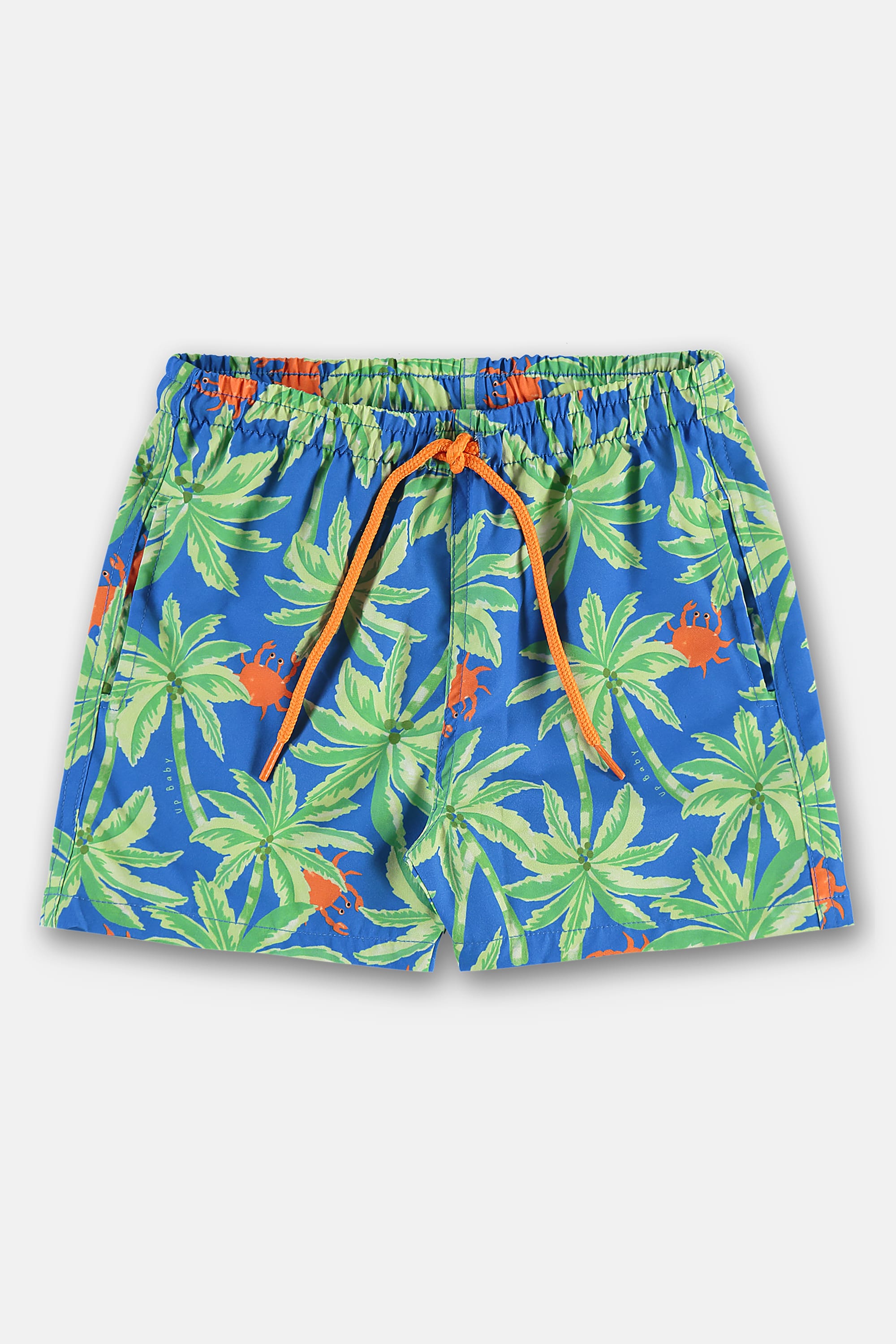 Short de Praia Infantil em Microfibra Forrada (Azul Claro) Up Baby