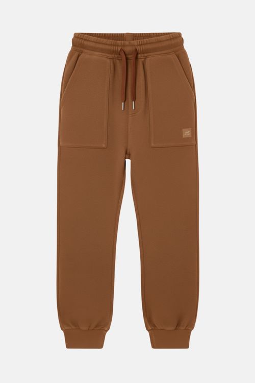 Calça Infantil Masculina em Moletom Sem Felpa (Marrom) Up Baby