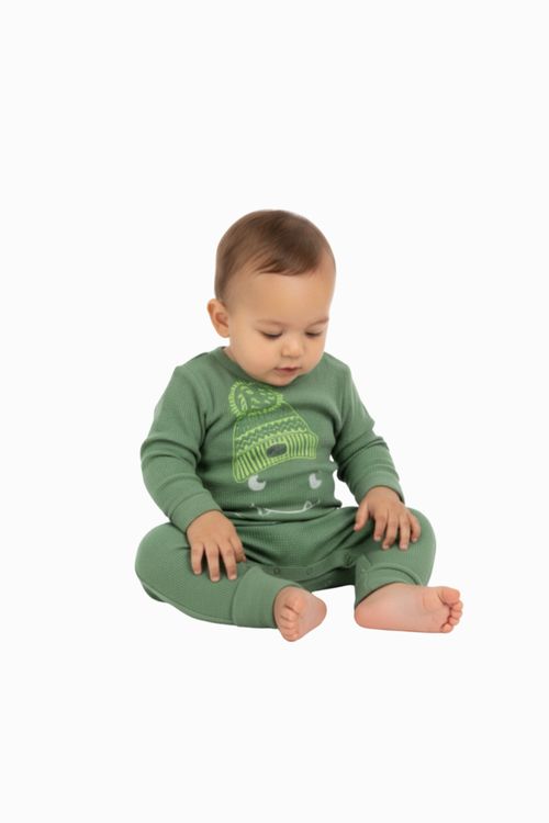 Macacão em Quadrilê para Bebê Menino (Verde) Quimby