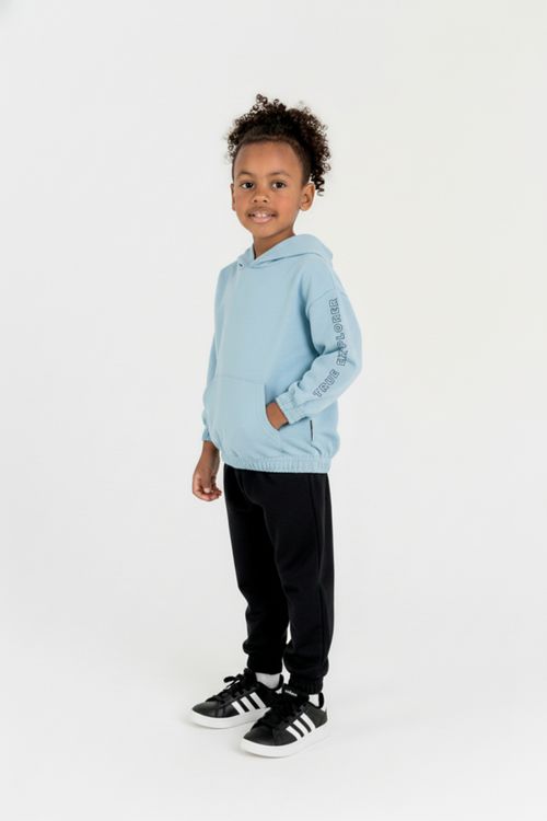 Blusão Infantil Masculino em Moletom Felpado (Azul Claro) Guloseima