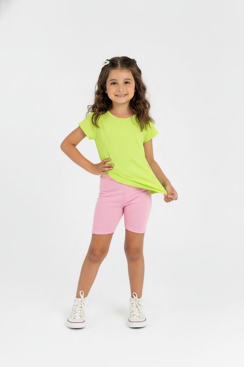 Blusa Infantil em Ribana para Menina (Verde) Guloseima