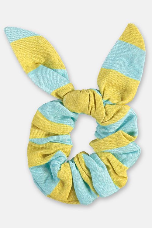 Amarrador de Cabelo Folia em Viscolinho (Verde) Três e Já