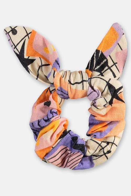 Amarrador de Cabelo Borboleta em Viscolinho (Off White) Três e Já