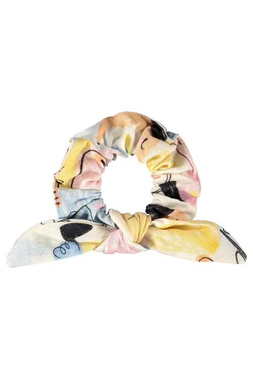 Amarrador de Cabelo Aumigo Infantil em Viscolinho (Off White) Três e Já