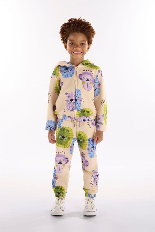 Conjunto Selva Infantil Masculino (Bege) Três e Já