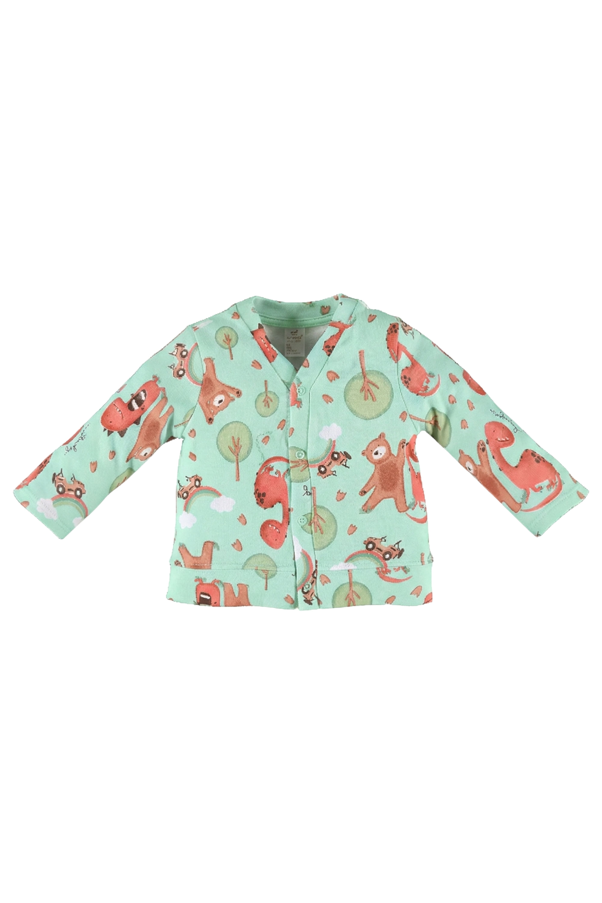 Cardigan para Bebês em Suedine (Verde) Up Baby