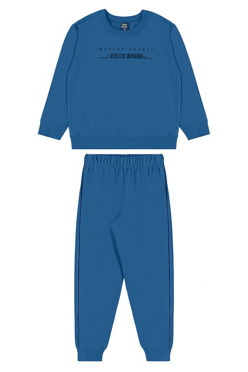 Conjunto para Menino com Blusão Athletic Division e Calça (Azul) Bee Loop