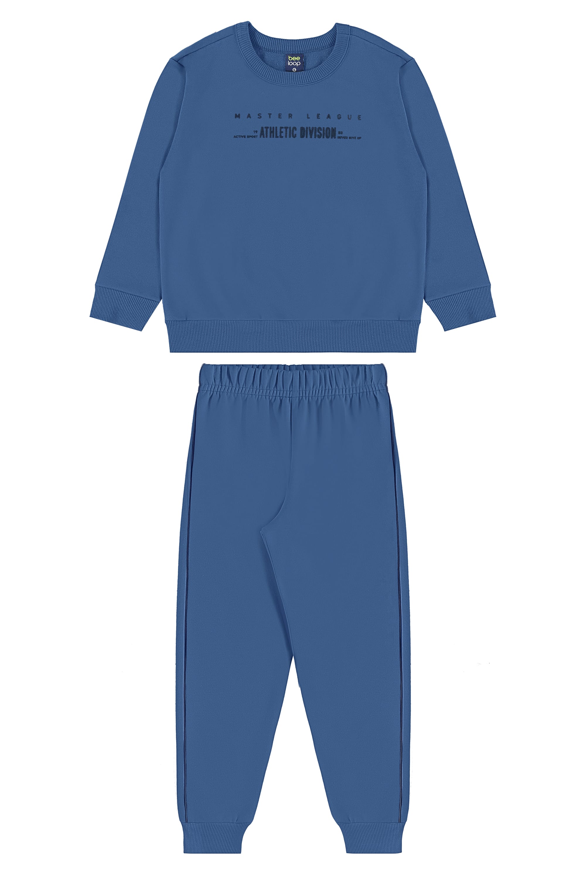 Conjunto para Menino com Blusão Athletic Division e Calça (Azul) Bee Loop