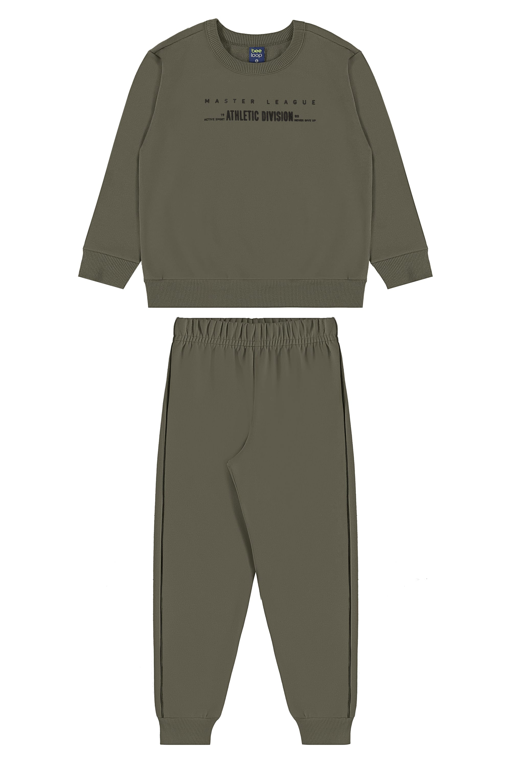 Conjunto para Menino com Blusão Athletic Division e Calça (Verde) Bee Loop