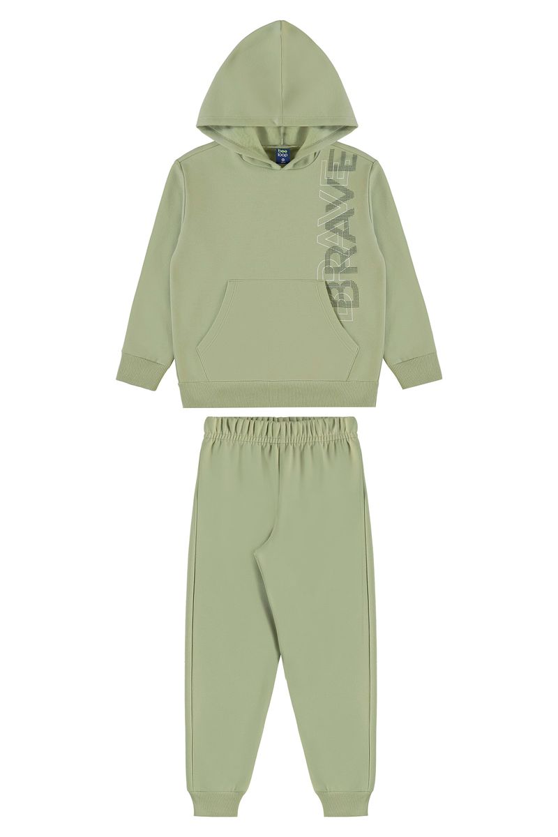 Conjunto para Menino com Blusão Brave e Calça (Verde) Bee Loop