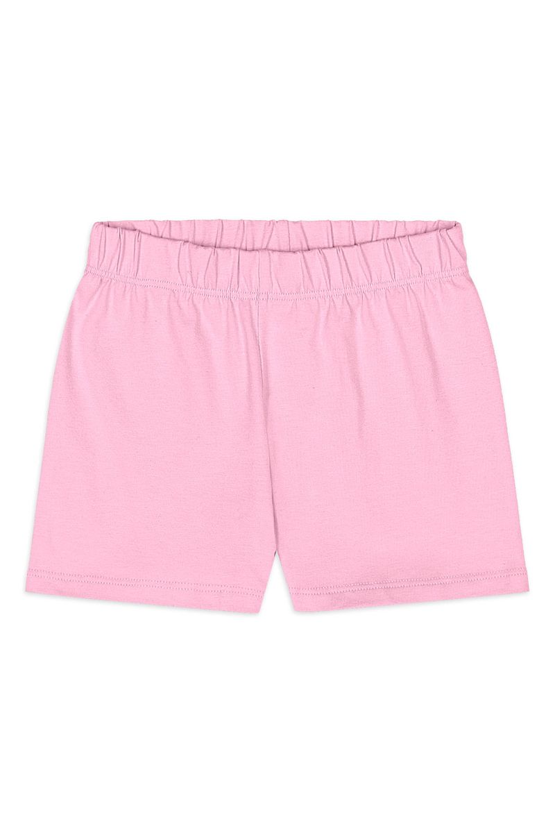 Short Infantil Menina em Cotton com Elastano (Rosa) Quimby
