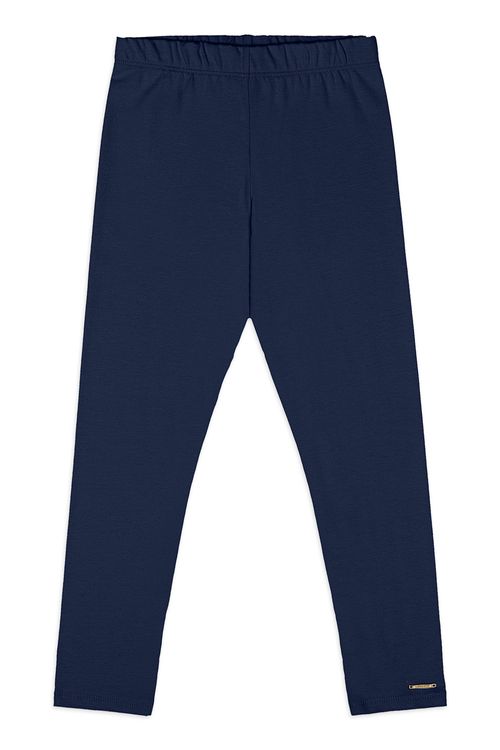Calça Legging Básica Infantil em Cotton (Azul) Quimby
