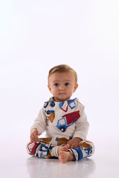 Babador Bandana Dupla Face Em Suedine Premium (Multicolor) Up Baby