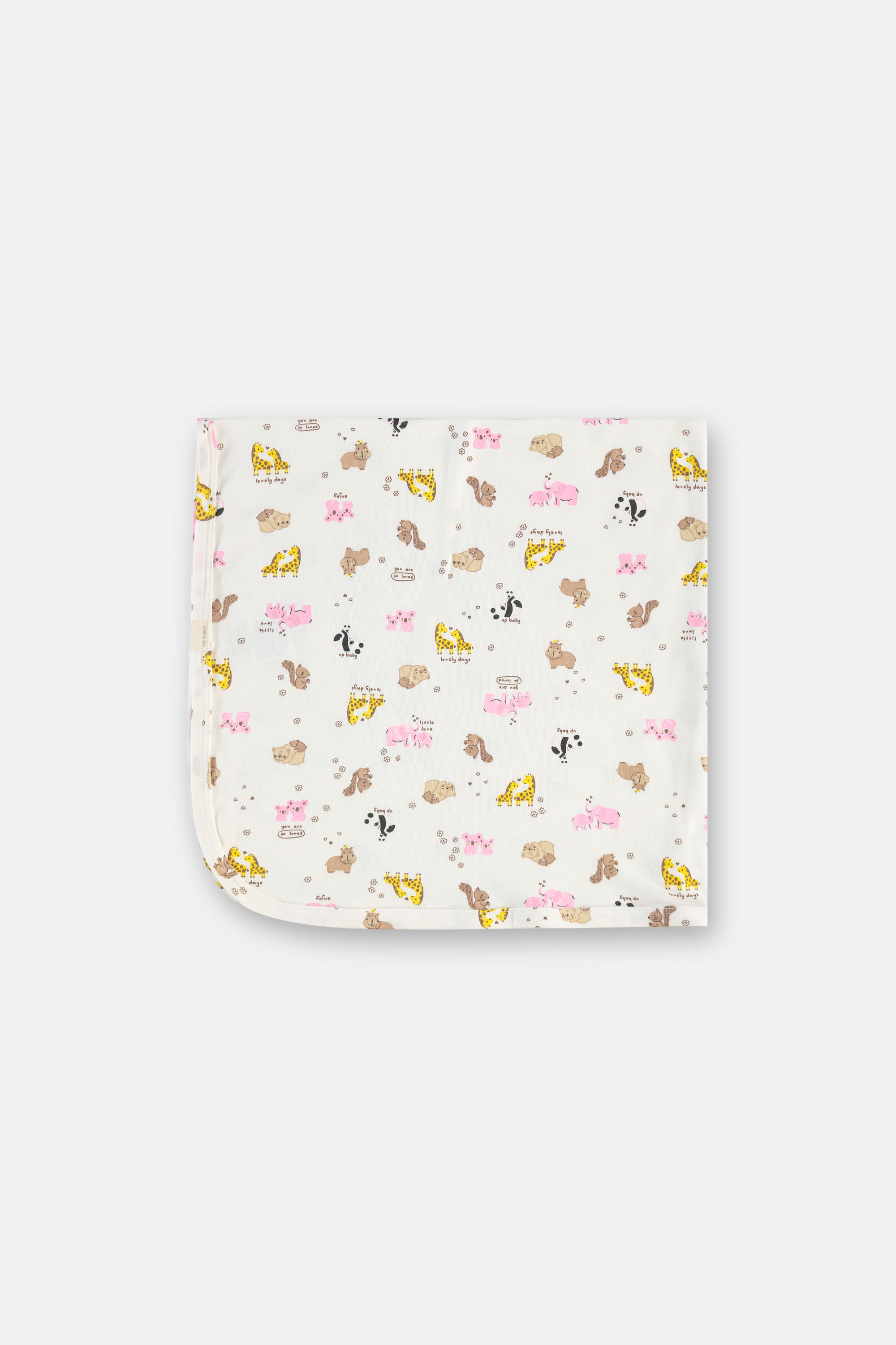 Manta Essentials Para Bebê Em Suedine Premium (Off White) Up Baby