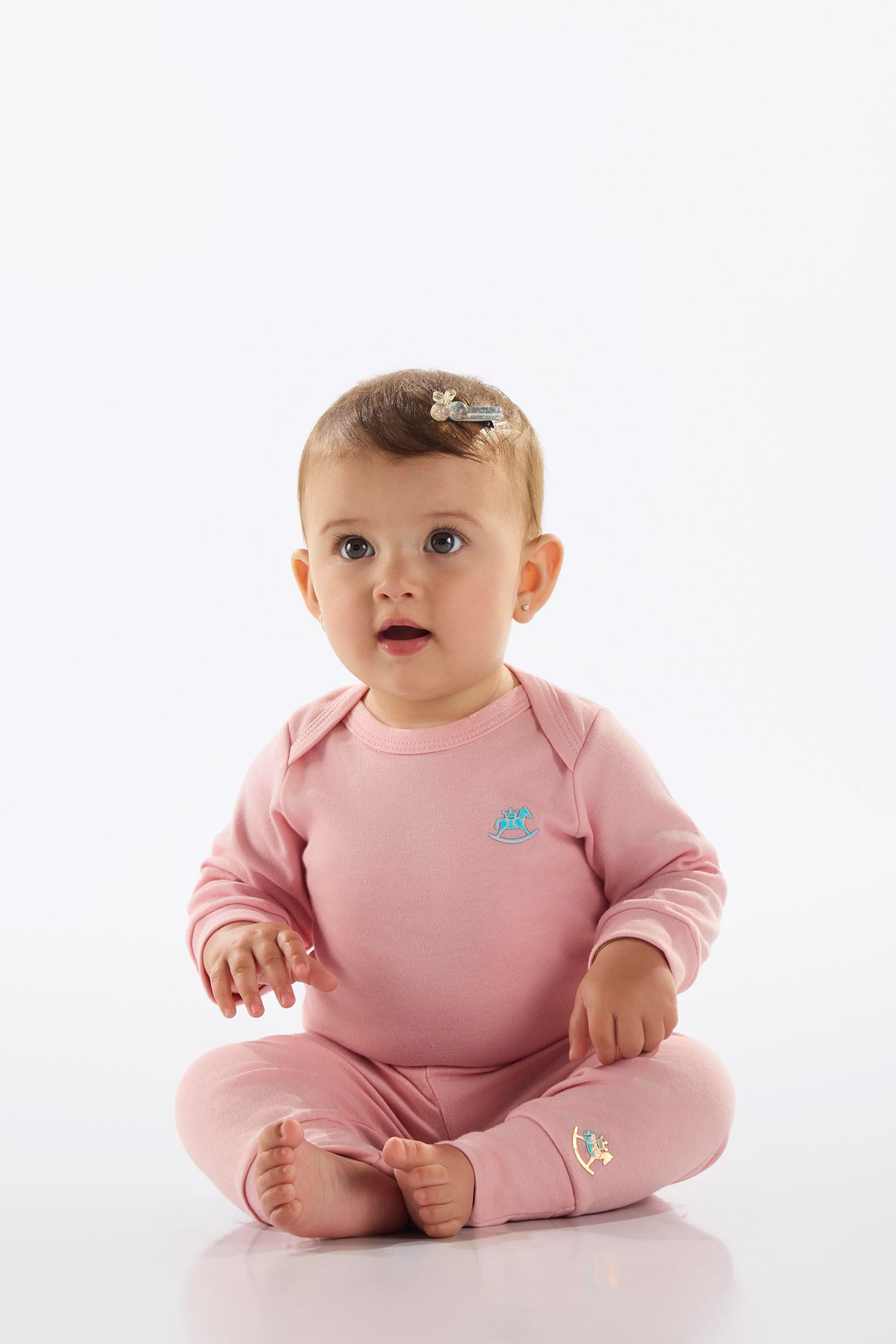 Calça Unissex para Bebê em Suedine Essentials (Rosa) Up Baby