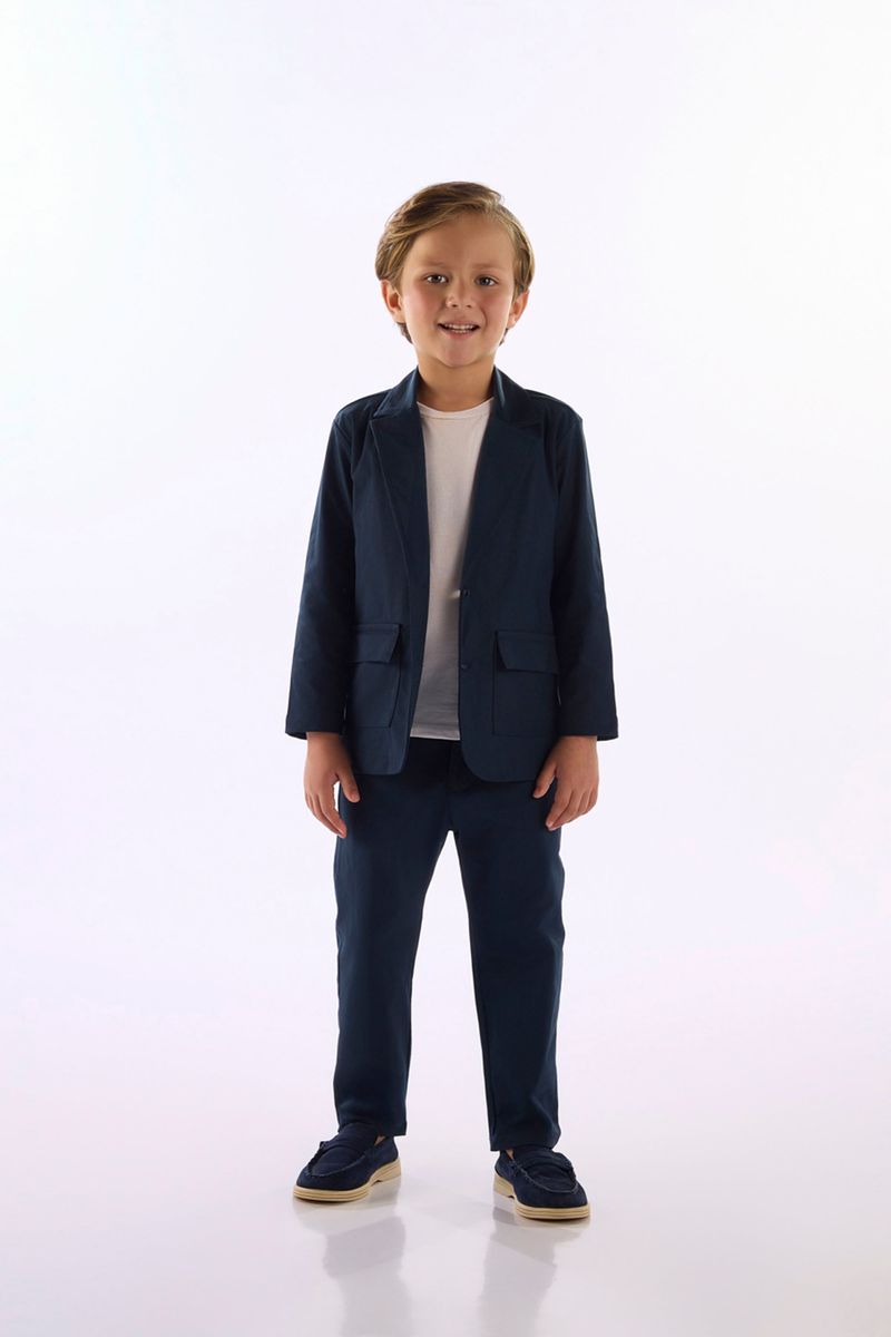 Calça Infantil Masculina Alfaiataria Comfy (Azul Marinho) Up Baby