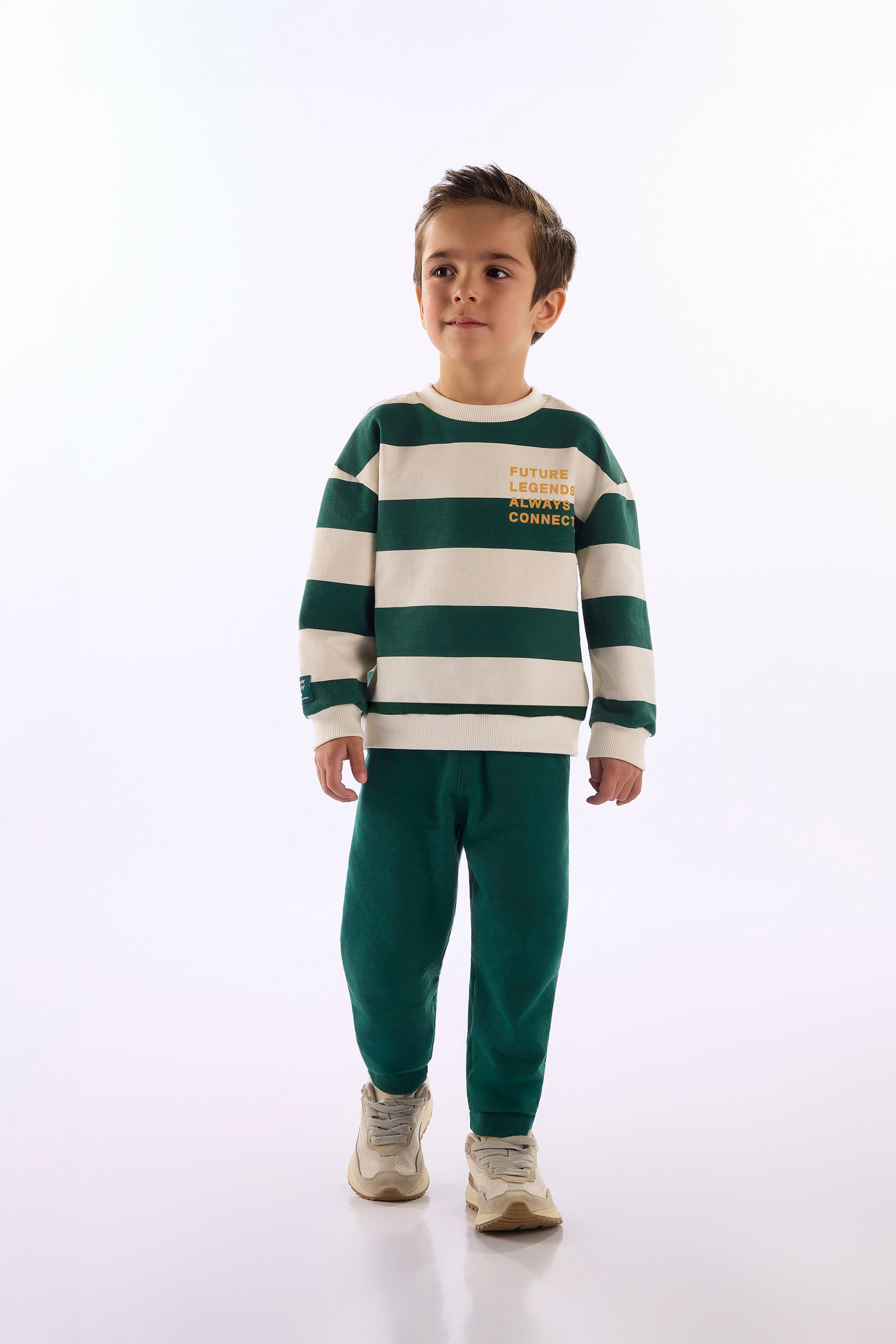 Conjunto Infantil Masculino Em Molecotton Felpado (Verde) Up Baby