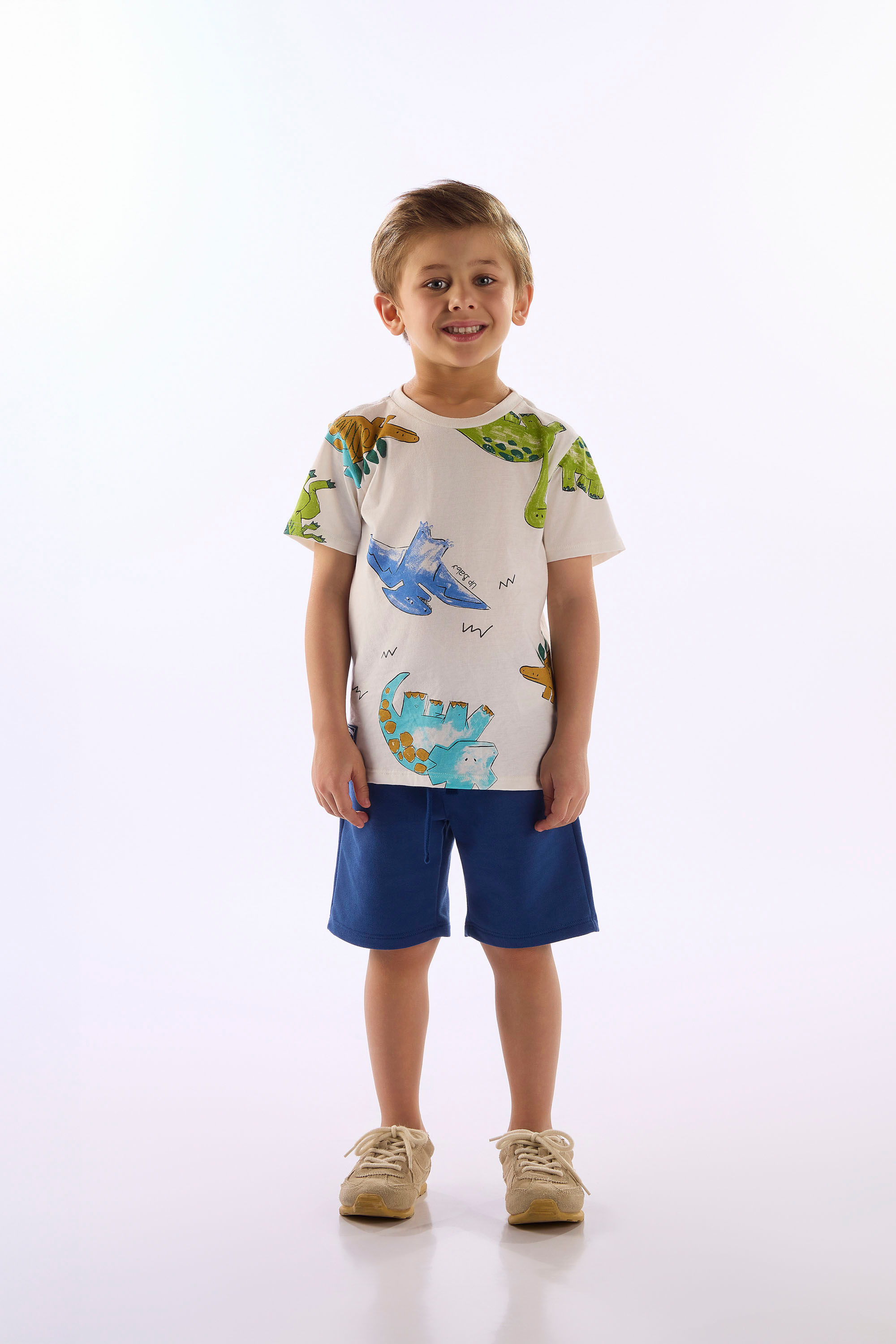 Conjunto Infantil Masculino Dinosaur Adventure (Off White) Up Baby