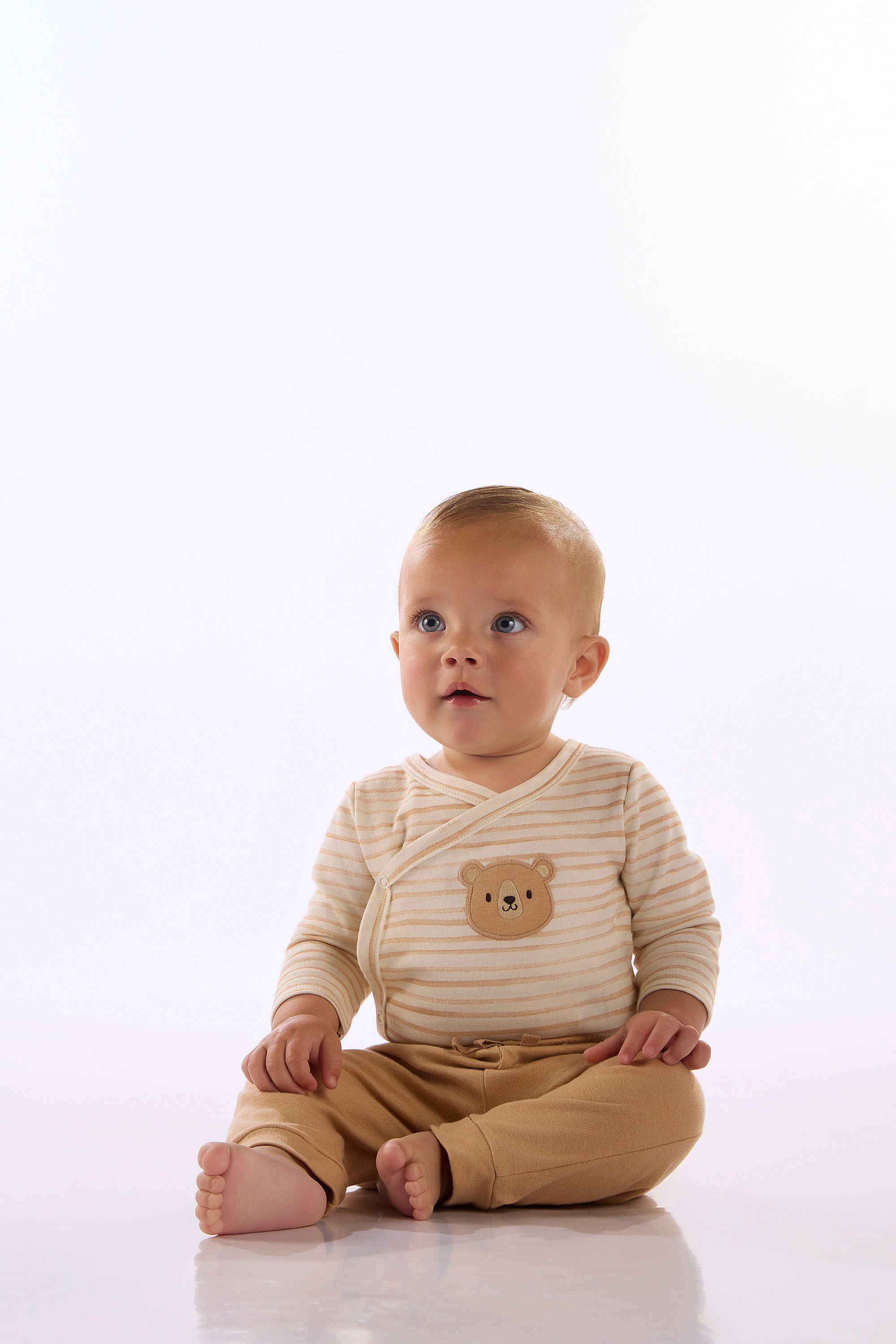 Conjunto Bebê Menino Com Body Ursinho E Calça (Multicolor) Up Baby