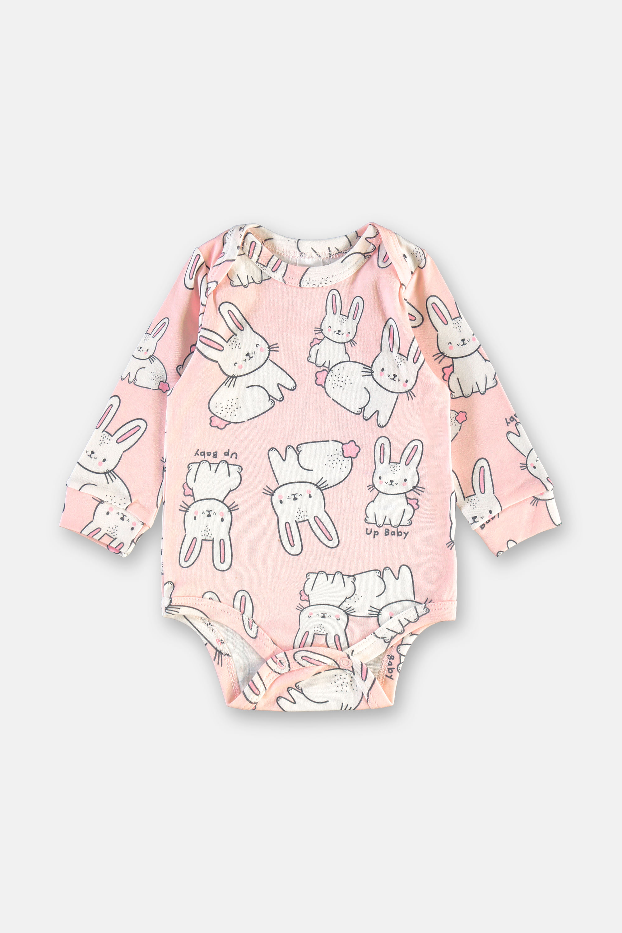 Body Para Bebê Menina Estampado (Rosa Claro) Up Baby