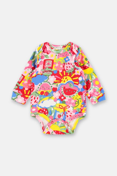 Body Para Bebê Menina Estampado (Rosa) Up Baby