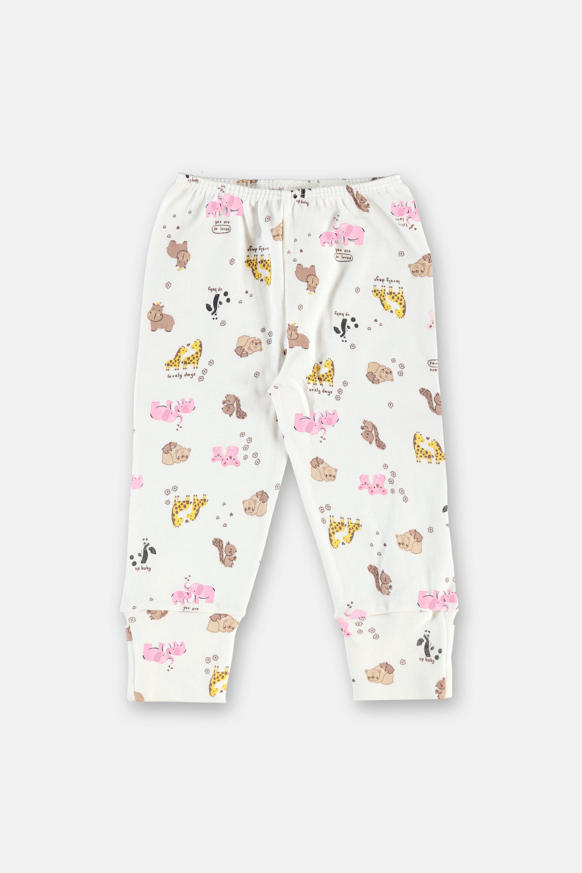 Calça Bebê Menina Em Suedine Com Pés Reversíveis (Multicolor) Up Baby