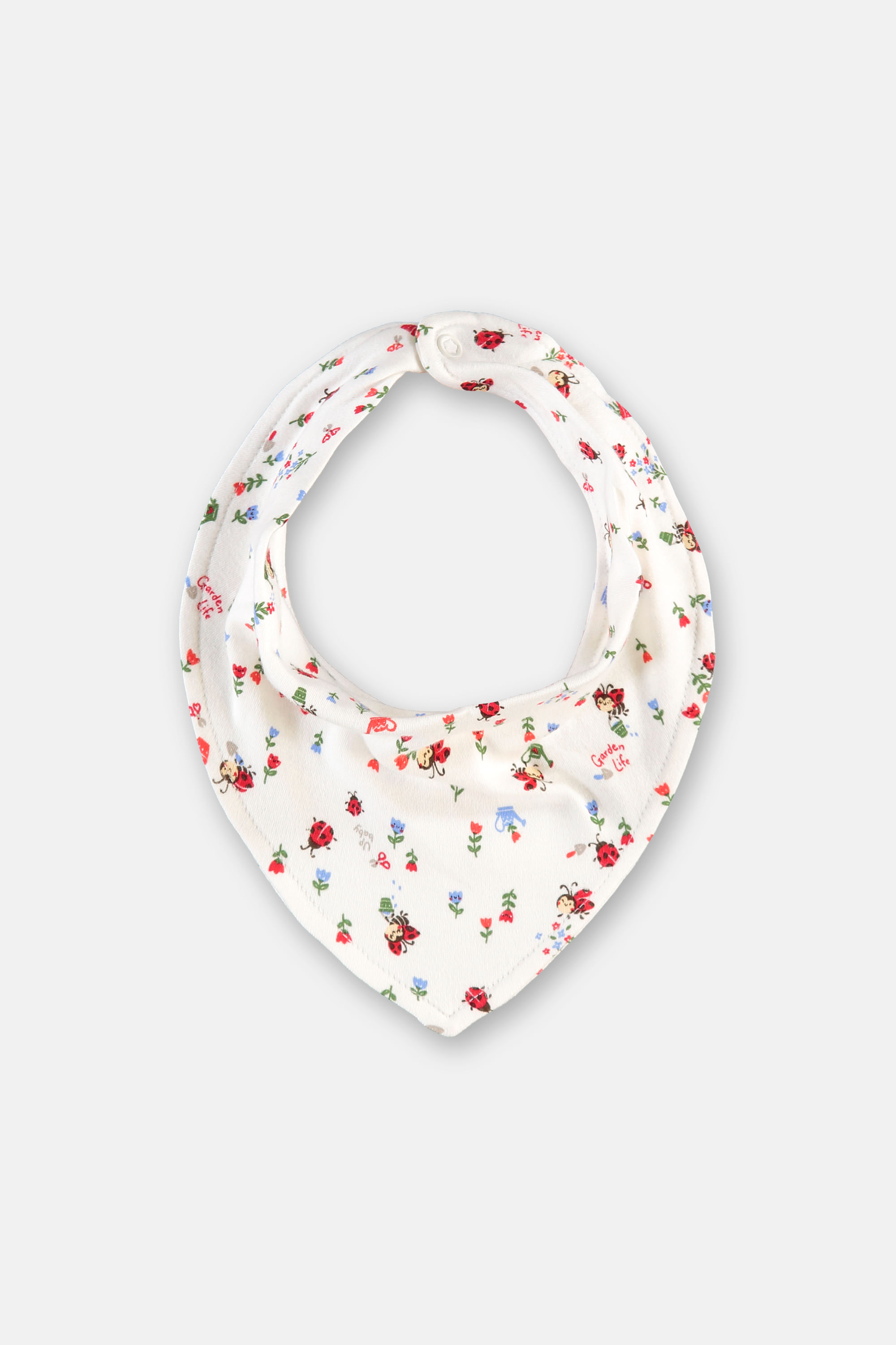 Babador Bandana Bebê Menina Em Suedine Estampado (Multicolor) Up Baby