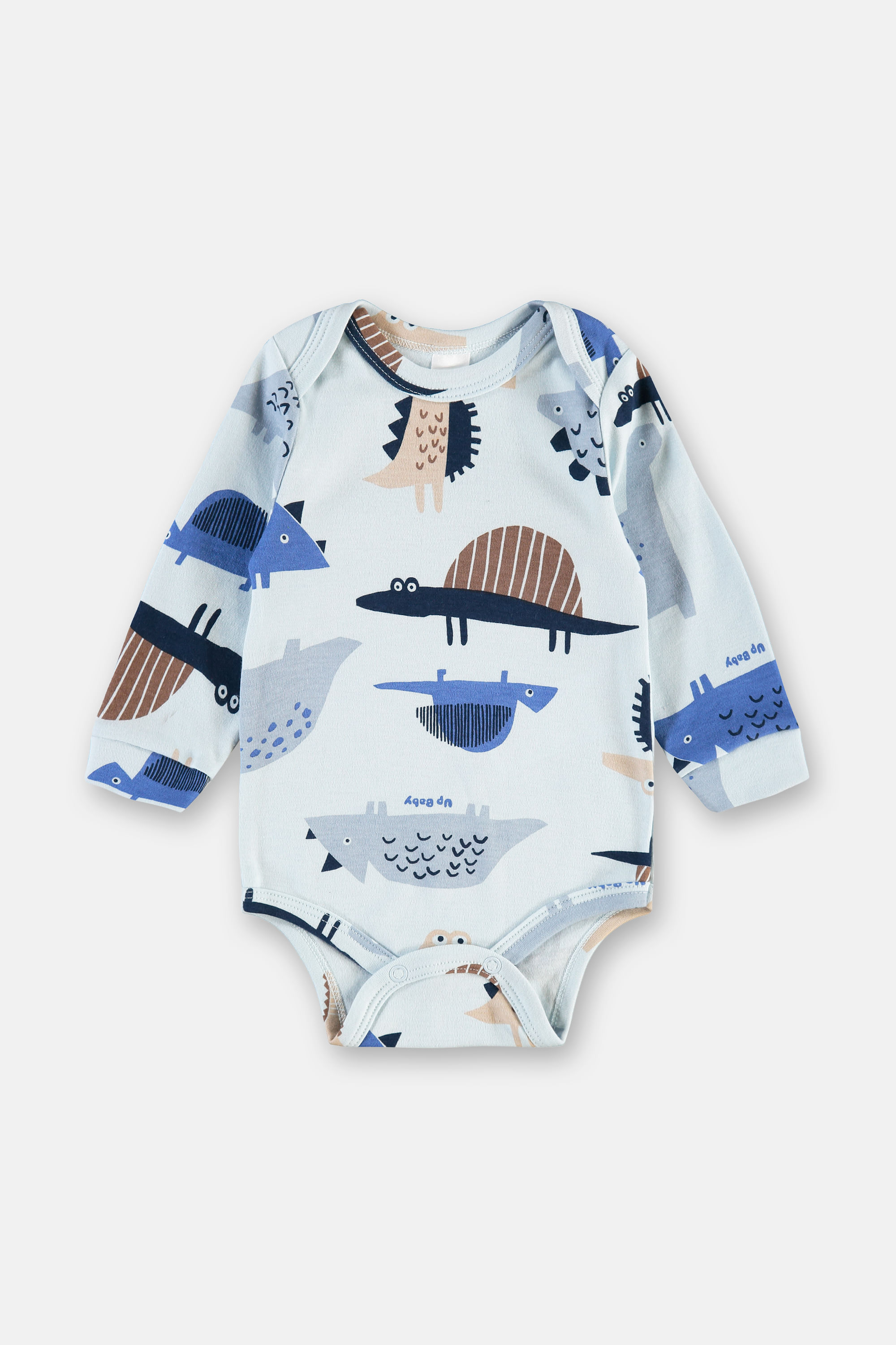 Body Para Bebê Masculino Em Suedine Premium (Multicolor) Up Baby