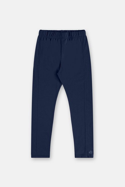 Calça Legging Infantil Menina Em Cotton Com Recorte (Azul) Up Baby