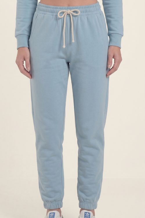 Calça Feminina em Moletom Felpado (Azul) Just Basic