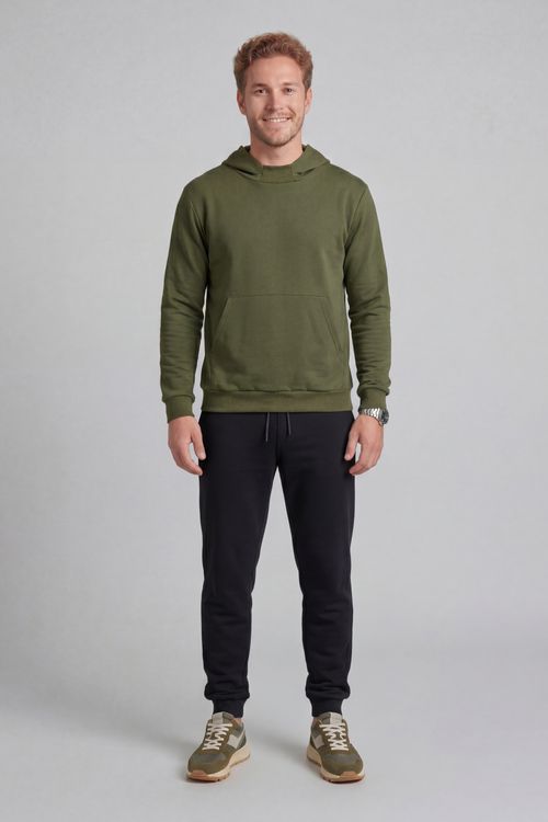 Blusão Básico Adulto Masculino em Moletom (Verde) Just Basic