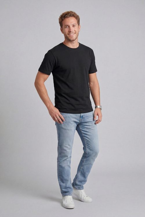 Camiseta Manga Curta Masculina (Preto) Just Basic